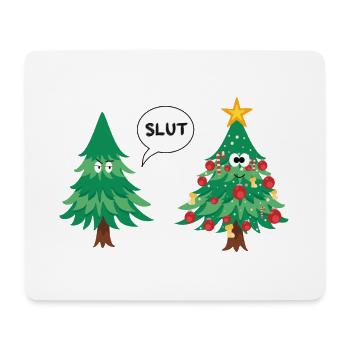 Christmas Tree Flitchen funny Christmas - Mouse Pad (horizontal) - white - Front