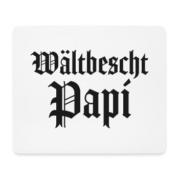 Wältbescht Papi Papa Schweiz Vatertag Schweizer - Mousepad (Querformat) - Weiß - Vorne