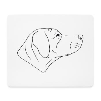 Rhodesian Ridgeback - Mousepad (Querformat) - Weiß - Vorne