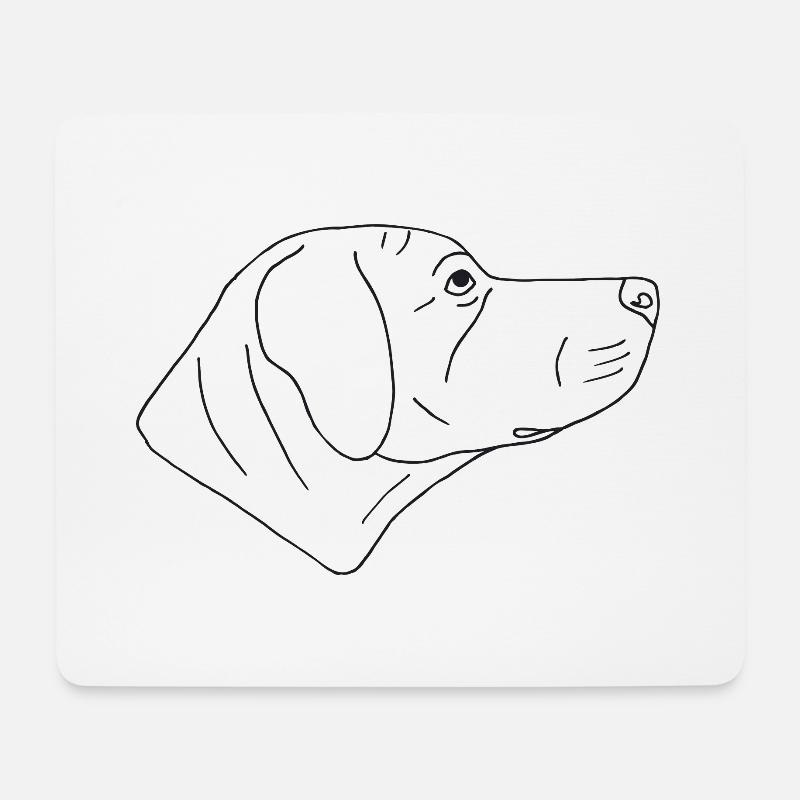 Rhodesian Ridgeback - Mousepad (Querformat) - Weiß