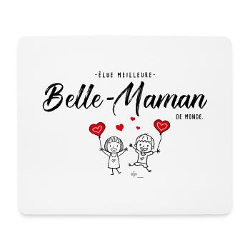 élue meilleure Belle-mère Cadeau à personnalisé - Tapis de souris (format paysage) - blanc - Devant