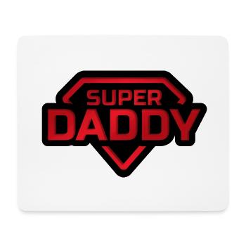 Super Papa Abzeichen - Mousepad (Querformat) - Weiß - Vorne