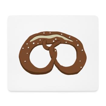 Brezel - Mousepad (Querformat) - Weiß - Vorne