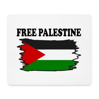 Free palestine - Tapis de souris (format paysage) - blanc - Devant