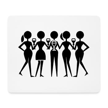Frauen Party Junggesellinnen - Mousepad (Querformat) - Weiß - Vorne