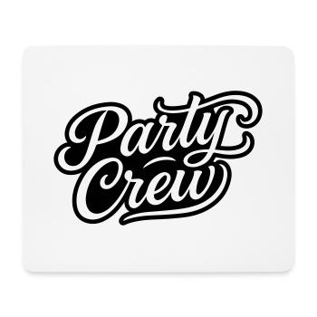 Party Crew - Mousepad (Querformat) - Weiß - Vorne
