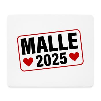 Malle 2025 Heart - Mouse Pad (horizontal) - white - Front