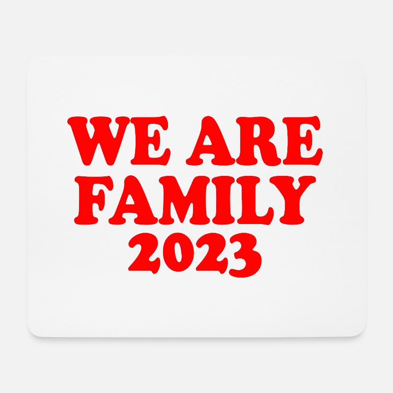 We are family 2023 - Mousepad (Querformat) - Weiß