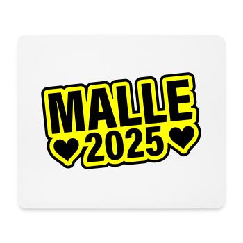 Malle 2025 Herz - Mousepad (Querformat) - Weiß - Vorne