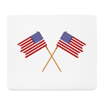 Flagge der Vereinigten Staaten - Mousepad (Querformat) - Weiß - Vorne