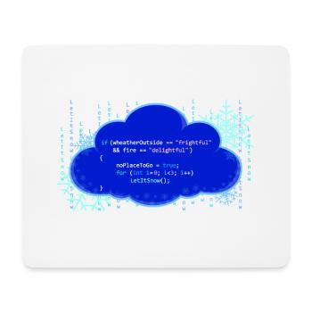 LetItSnow(); - Mouse Pad (horizontal) - white - Front