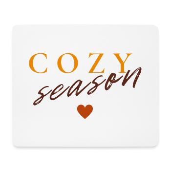 Cozy Season | Minimal Autumn Design - Mouse Pad (horizontal) - white - Front