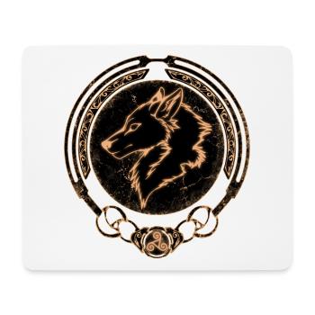 Fenris Wolf - Tapis de souris (format paysage) - blanc - Devant