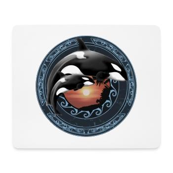 Orque orque - Tapis de souris (format paysage) - blanc - Devant