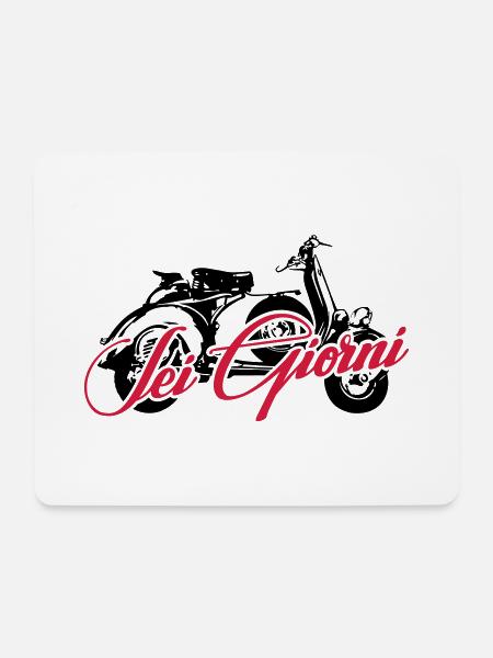Sei Giorni 6-Day Rally Shifter Scooter 2Stroke Italy - Mouse Pad (horizontal) - white