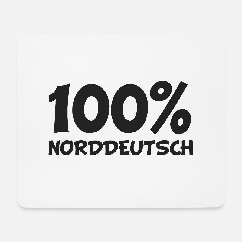Norddeutsch - Mousepad (Querformat) - Weiß