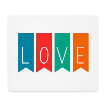 LOVE. COUPLE. JUST MARRIED. Bachelorette party. VALENTINE'S DAY - Mouse Pad (horizontal) - white - Front