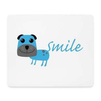 Smile Dog Hund Hunde Hündchen - Mousepad (Querformat) - Weiß - Vorne