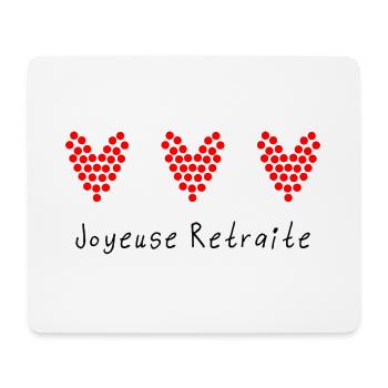 RETIREMENT. RETIREMENT. RETIRED. RETIREMENT - Mouse Pad (horizontal) - white - Front