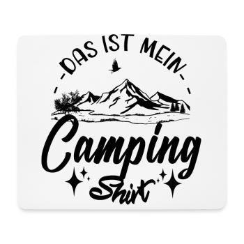 Das ist mein Campingshirt schwarz - Mousepad (Querformat) - Weiß - Vorne