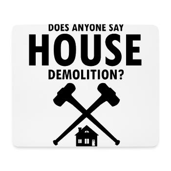 House Demolition and Renovation Design - Mouse Pad (horizontal) - white - Front