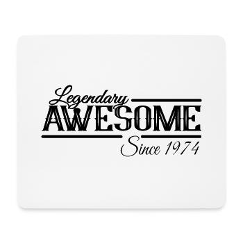 Jahrgang 1974 Awesome Geburtstag Sprüche - Mousepad (Querformat) - Weiß - Vorne