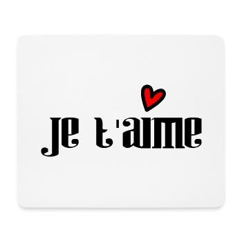 LIEBE. PAAR. ICH HABE GERADE GEHEIRATET. Junggesellinnenabschied. VALENTINSTAG. - Mousepad (Querformat) - Weiß - Vorne