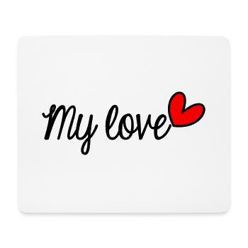 PAAR. ICH HABE GERADE GEHEIRATET. Junggesellinnenabschied. VALENTINSTAG. MARIES - Mousepad (Querformat) - Weiß - Vorne