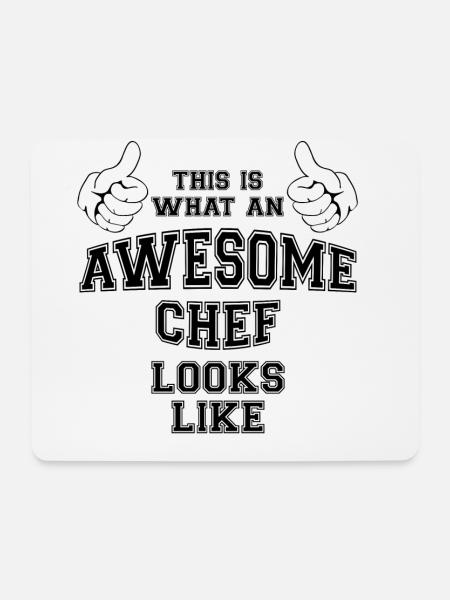 This is what an awesome chef looks like Gifts - Mouse Pad (horizontal) - white