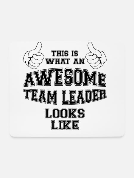 So sieht ein toller Teamleiter aus - Mousepad (Querformat) - Weiß