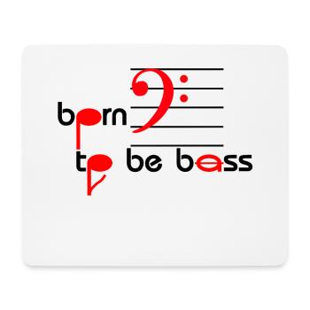 born to be bas chœur chanteurs voix - Tapis de souris (format paysage) - blanc - Devant
