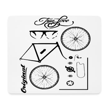 Fahrrad Rennrad Teile Design - Mousepad (Querformat) - Weiß - Vorne