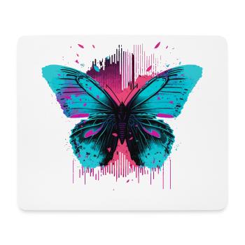 Chillwave Schmetterling - Mousepad (Querformat) - Weiß - Vorne