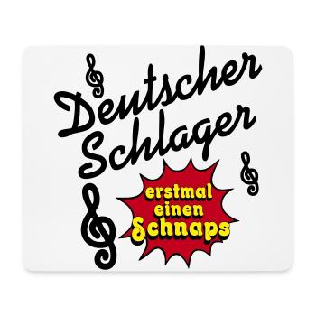 Fête Schlager, Musique Schlager, premier schnaps - Tapis de souris (format paysage) - blanc - Devant