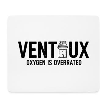 Ventoux Oxygen Is Overrated Cycling Design - Mouse Pad (horizontal) - white - Front