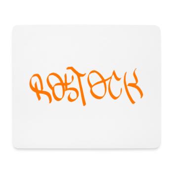 Rostock Graffiti Orange - Mouse Pad (horizontal) - white - Front