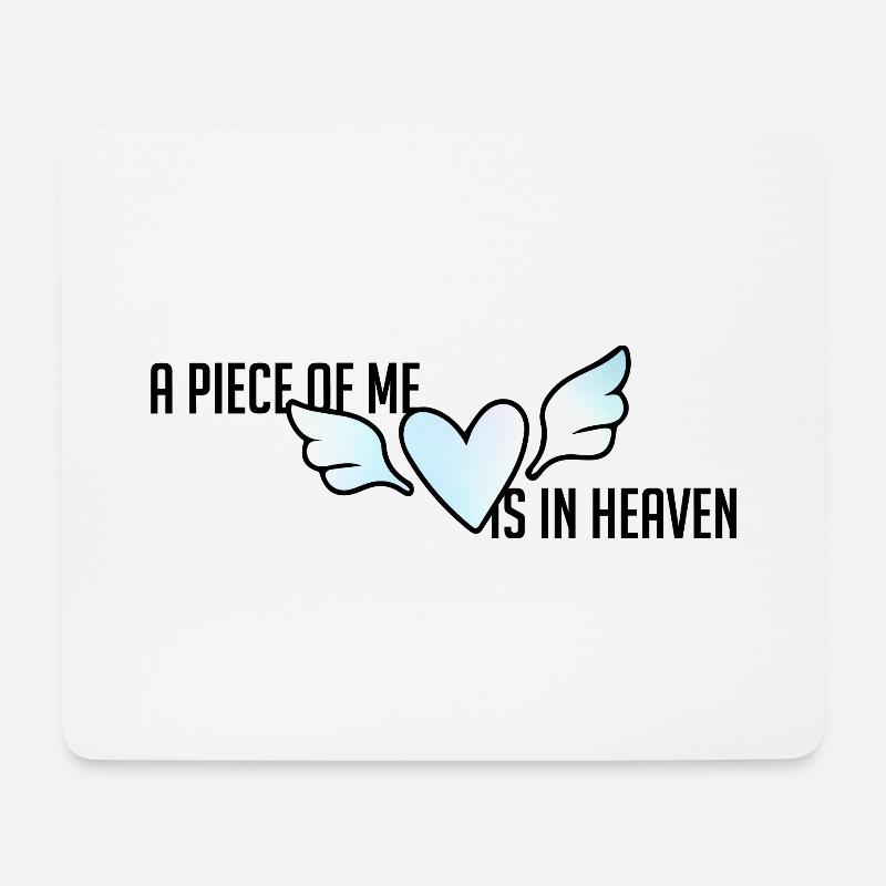 Trauer um den Sohn Sternenkind Abschied Herz Liebe - Mousepad (Querformat) - Weiß