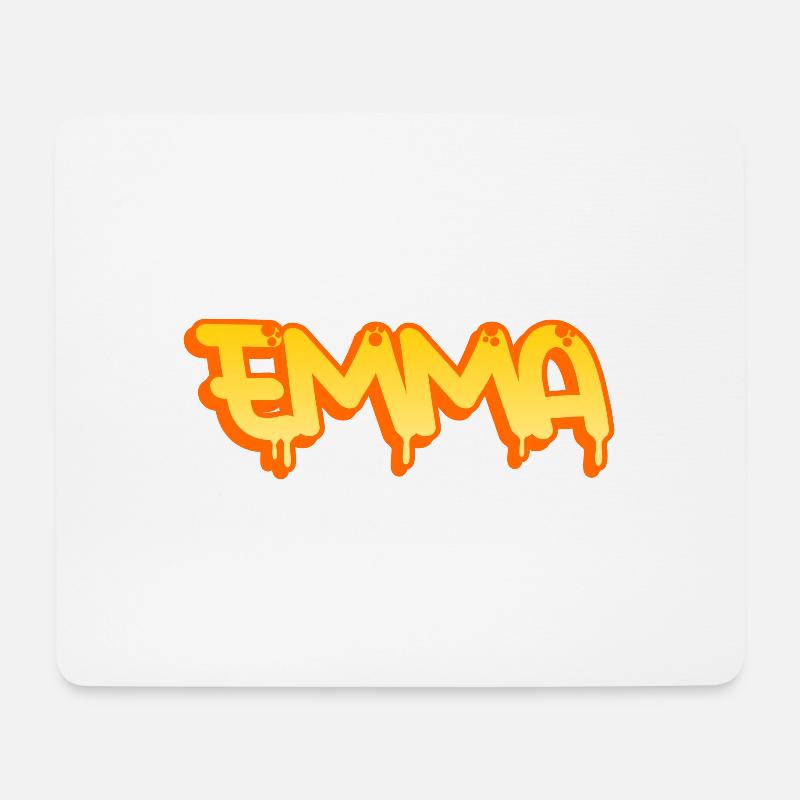 Graffiti Name Emma - Mousepad (Querformat) - Weiß