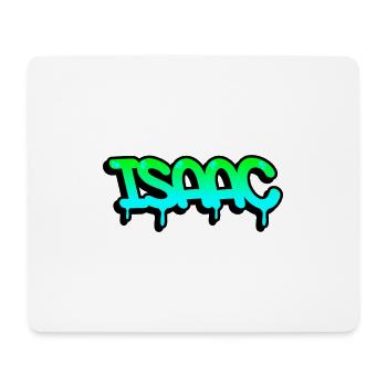 Graffiti First Name Isaac - Mouse Pad (horizontal) - white - Front