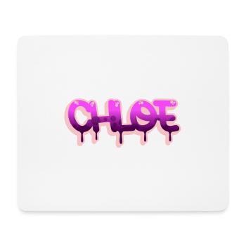 Graffiti prénom Chloé - Tapis de souris (format paysage) - blanc - Devant