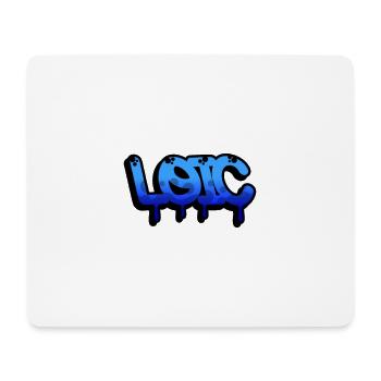 Graffiti prénom Loic - Tapis de souris (format paysage) - blanc - Devant