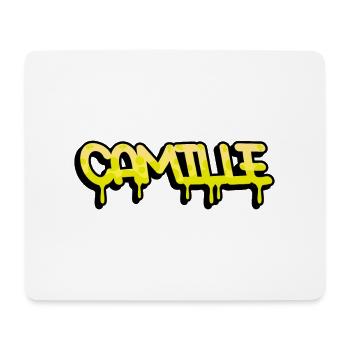 Graffiti prénom Camille - Tapis de souris (format paysage) - blanc - Devant