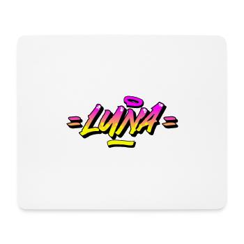 Graffiti Name Luna - Mousepad (Querformat) - Weiß - Vorne