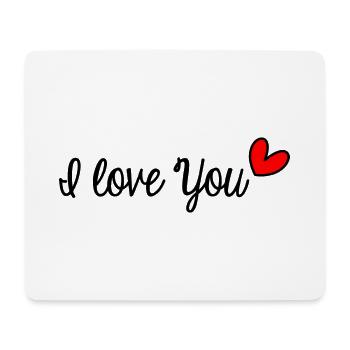 ICH LIEBE DICH. LIEBE. PAAR. GERADE VERHEIRATET. Junggesellinnenabschied - Mousepad (Querformat) - Weiß - Vorne