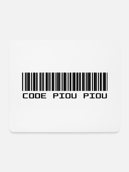 PIOU PIOU CODE - Mouse Pad (horizontal) - white