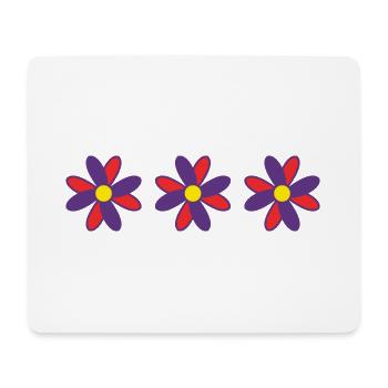 BLUME. BLUME. NATUR. ÖKOLOGIE. GLÜCK. ZEN - Mousepad (Querformat) - Weiß - Vorne