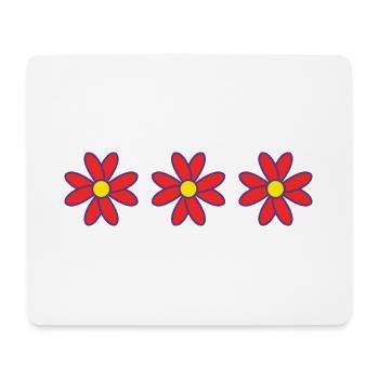 FLOWER. NATUR. ÖKOLOGIE. JUBILÄUM. PARTY. MAMA - Mousepad (Querformat) - Weiß - Vorne
