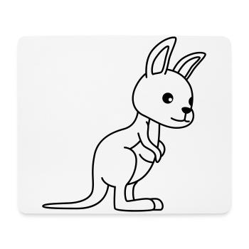 Kangaroo Comic - Mouse Pad (horizontal) - white - Front