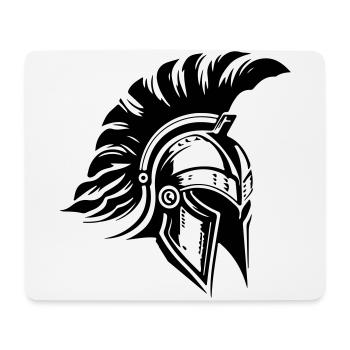 Gladiator Spartaner Helm Sparta - Mousepad (Querformat) - Weiß - Vorne