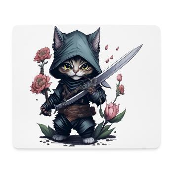The ultimate ninja cat - Mouse Pad (horizontal) - white - Front